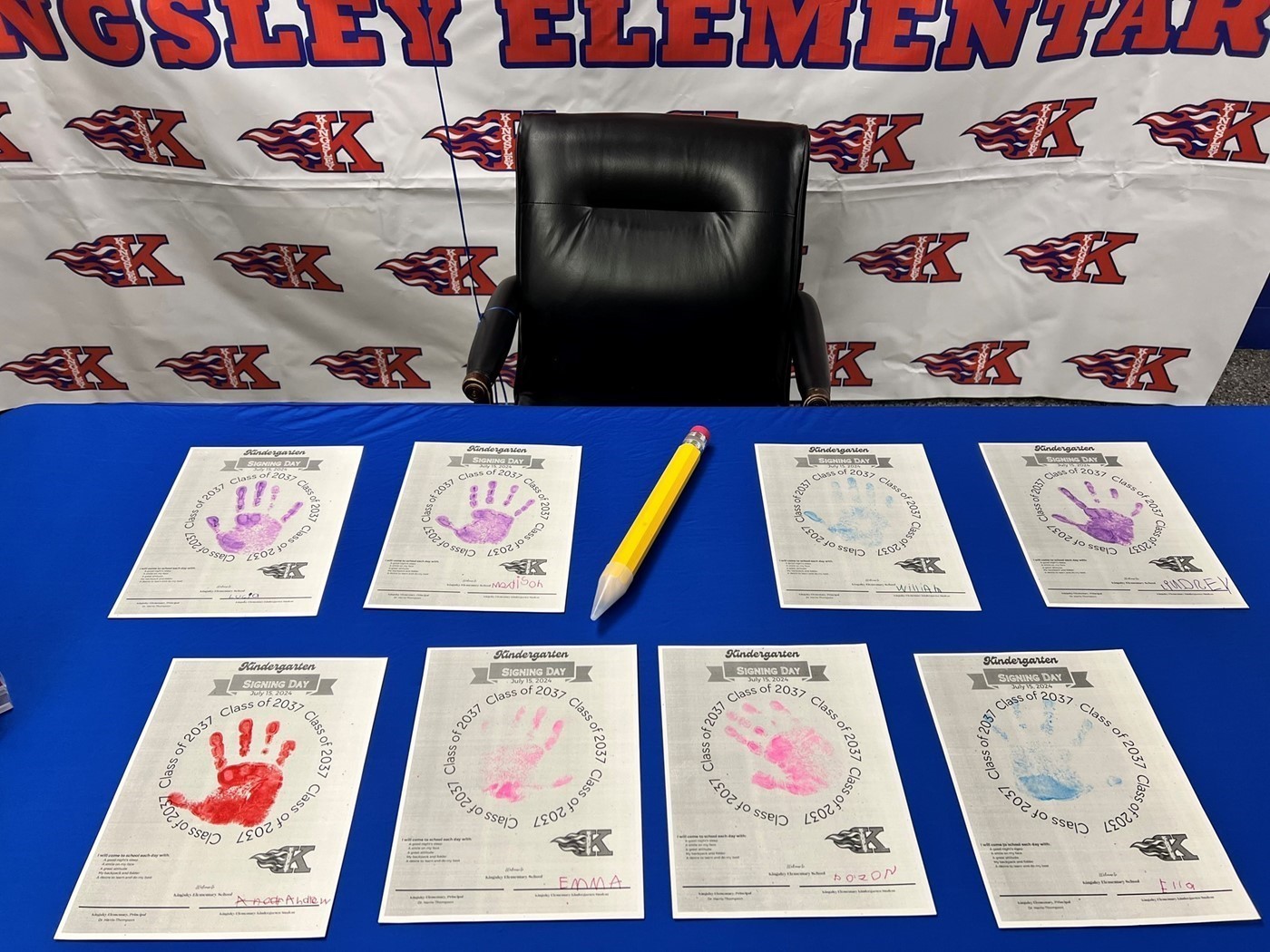 Class of 2037 Handprints